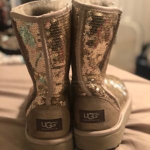 Silver sequin Uggs